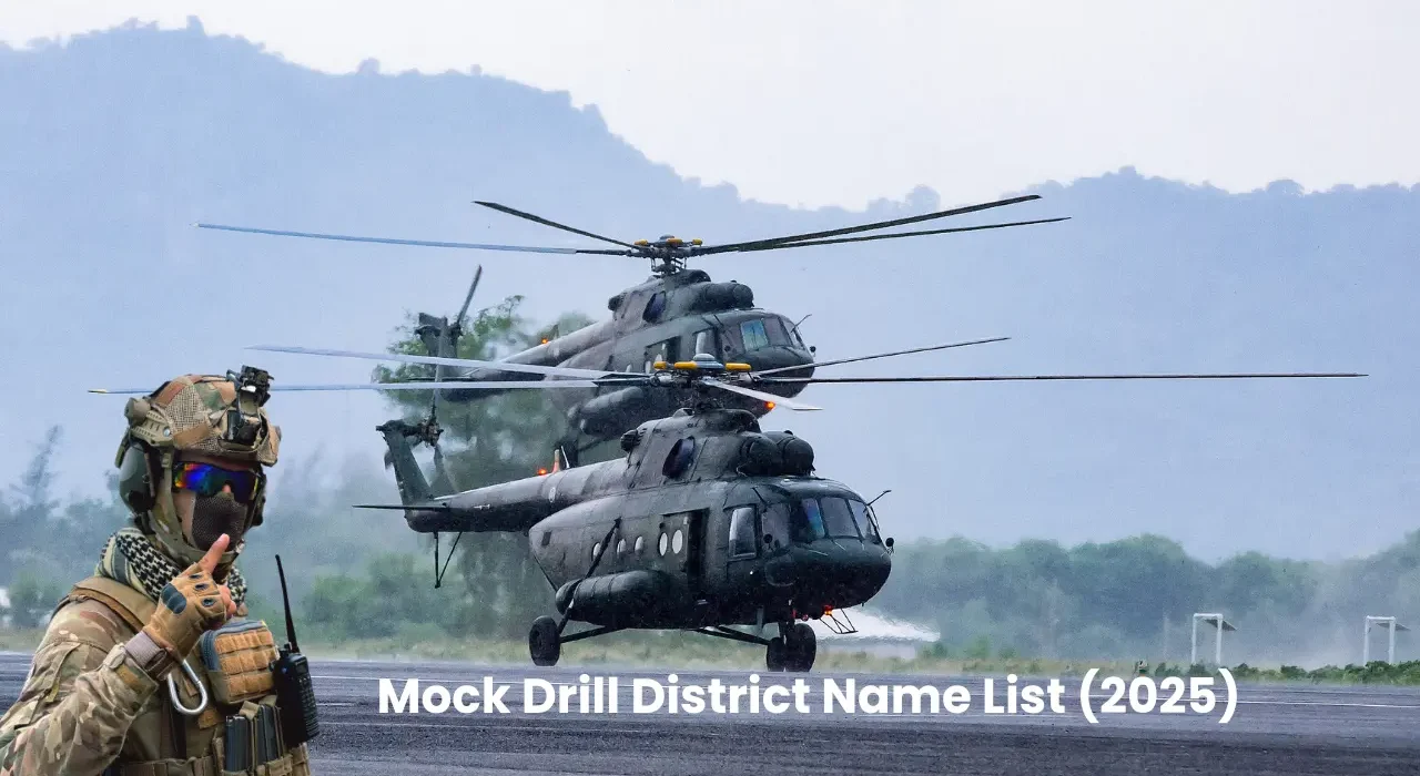 Mock Drill District Name List (2025)